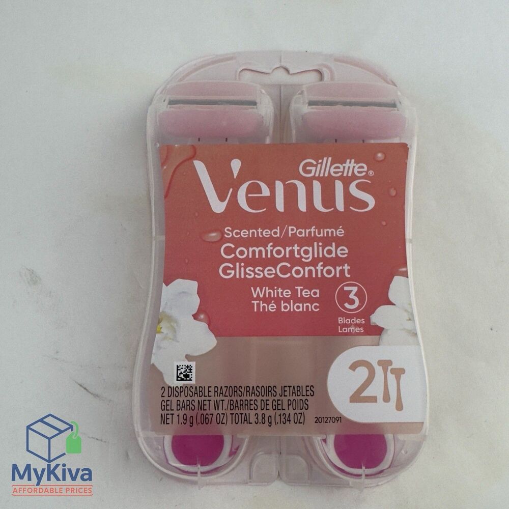 Gillette Venus ComfortGlide Disposable Razors for Women 2 Count New